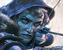 Deadeye Ranger ascendancy class artwork from the Path of Exile 2 Fextralife wiki, used in the Iceshot Deadeye build
