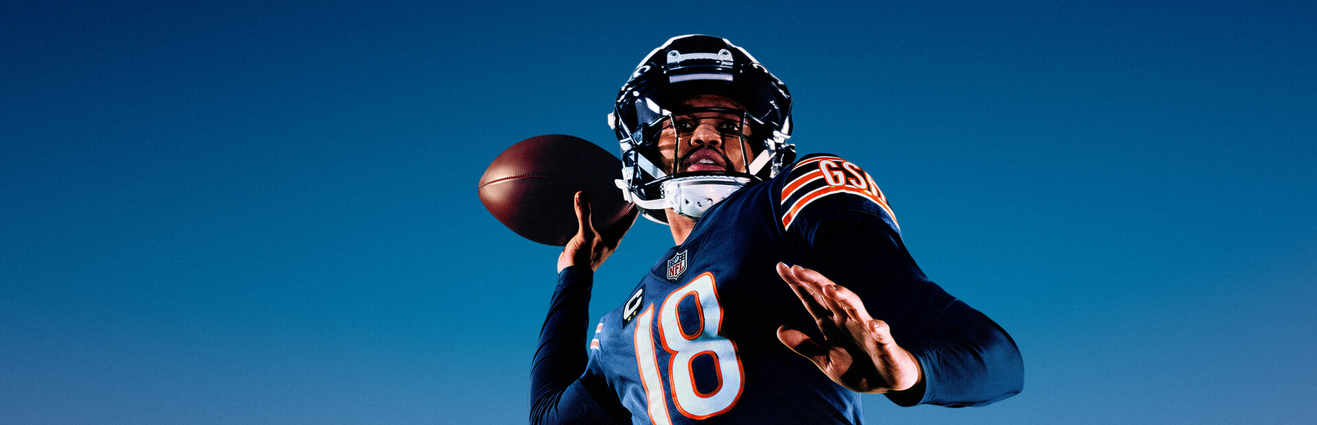 Madden NFL 27 key art featuring cover athlete Caleb Williams, official Steam library hero image