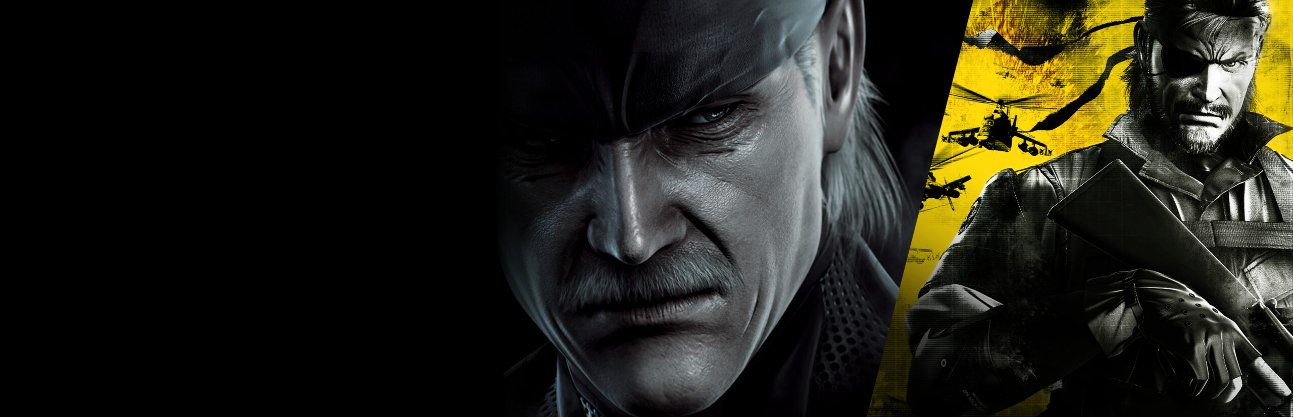 Metal Gear Solid: Master Collection Vol.2 key art with Solid Snake and Big Boss