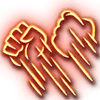 Flurry of Blows ability icon representing the Open Hand Monk unarmed attack economy