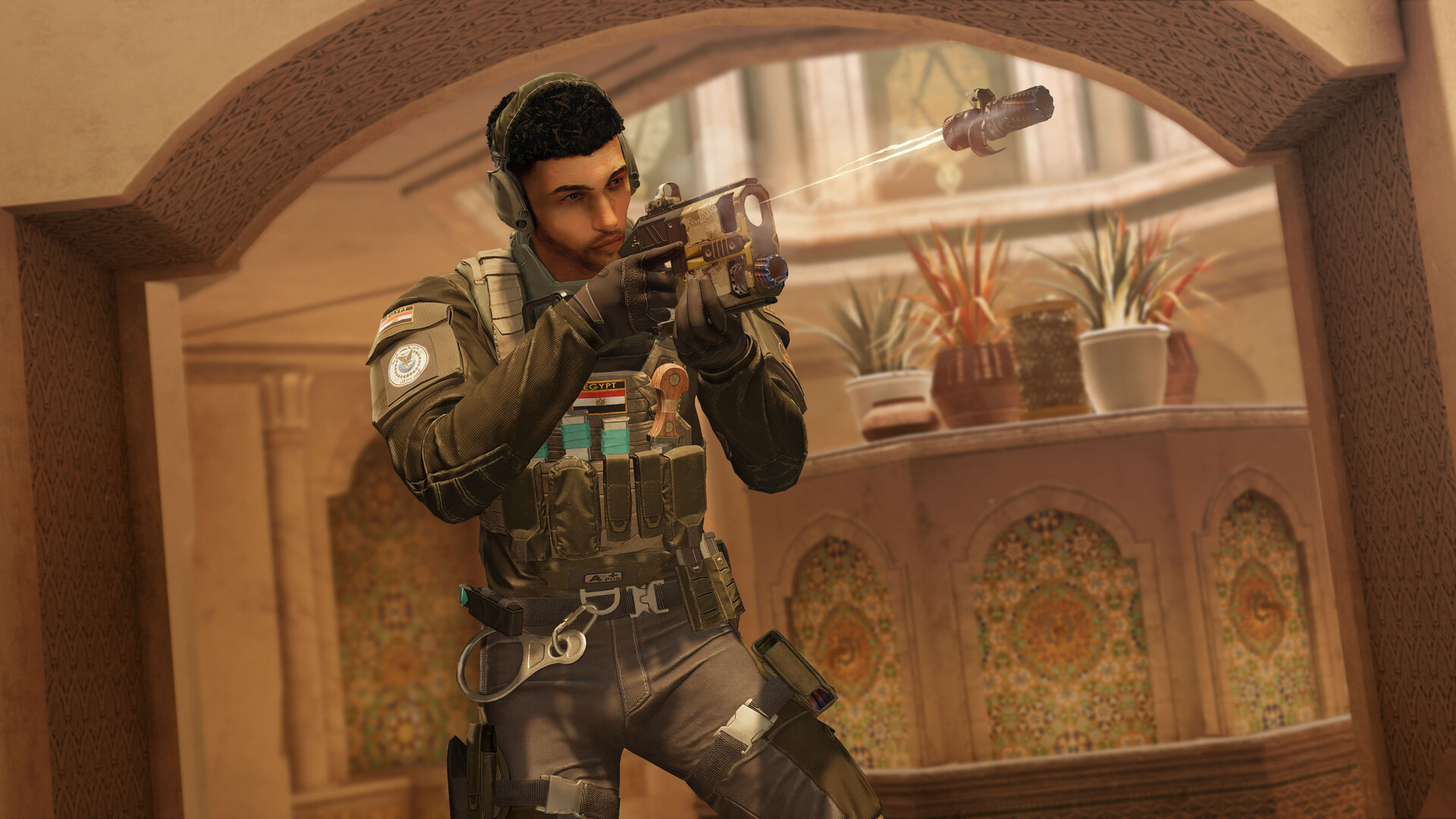 Rainbow Six Siege attacker operators breaching a site during a match
