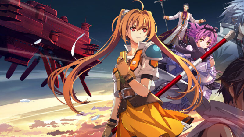 Trails in the Sky 2nd Chapter key art with Estelle Bright