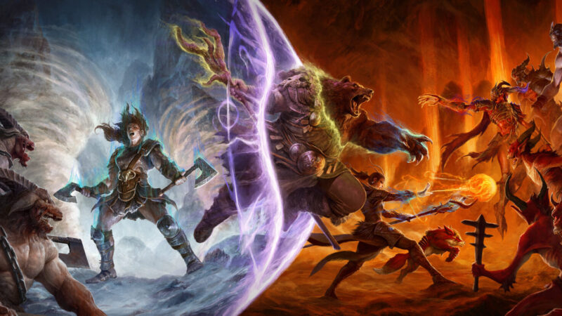 Diablo IV key art featuring the Prime Evils
