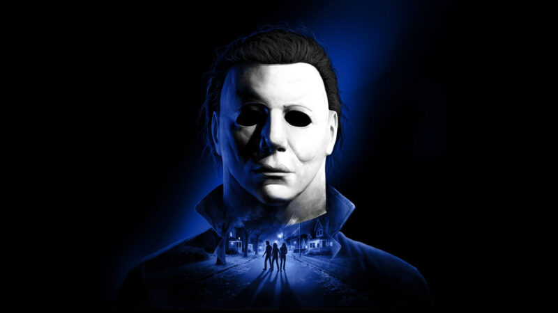 Halloween: The Game key art featuring Michael Myers in Haddonfield