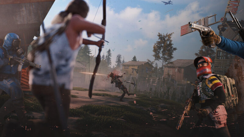 Rust Breach and Clear update key art showing a fortified base