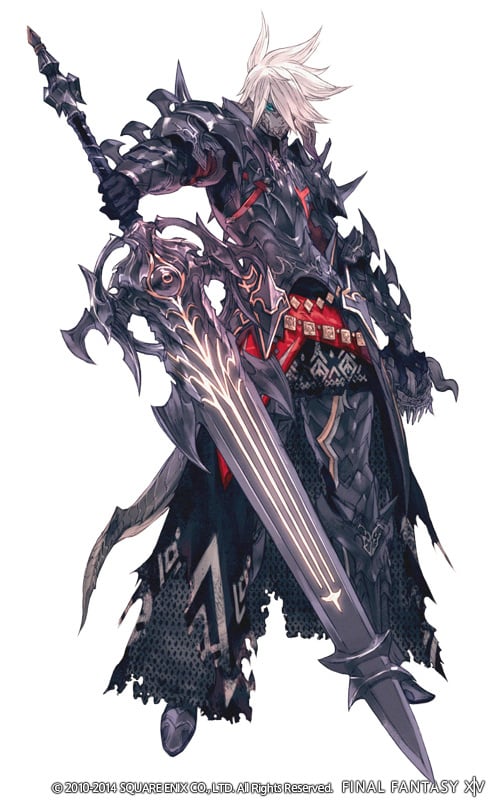 Dark Knight concept art, the S-tier tank job in FFXIV Patch 7.55