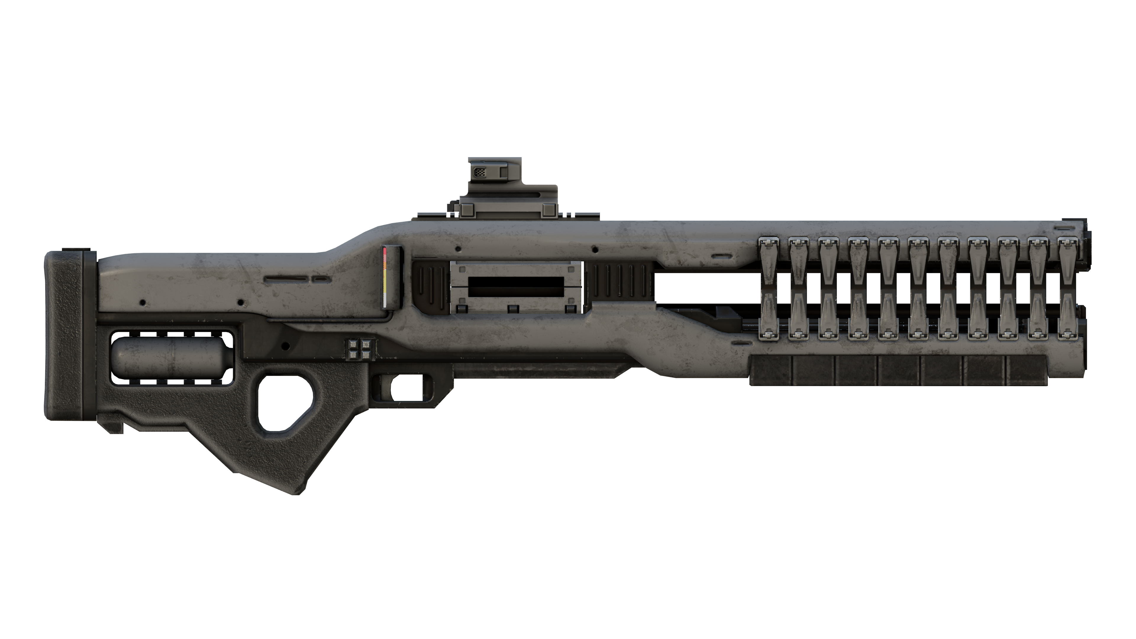 Render of the RS-422 Railgun support weapon