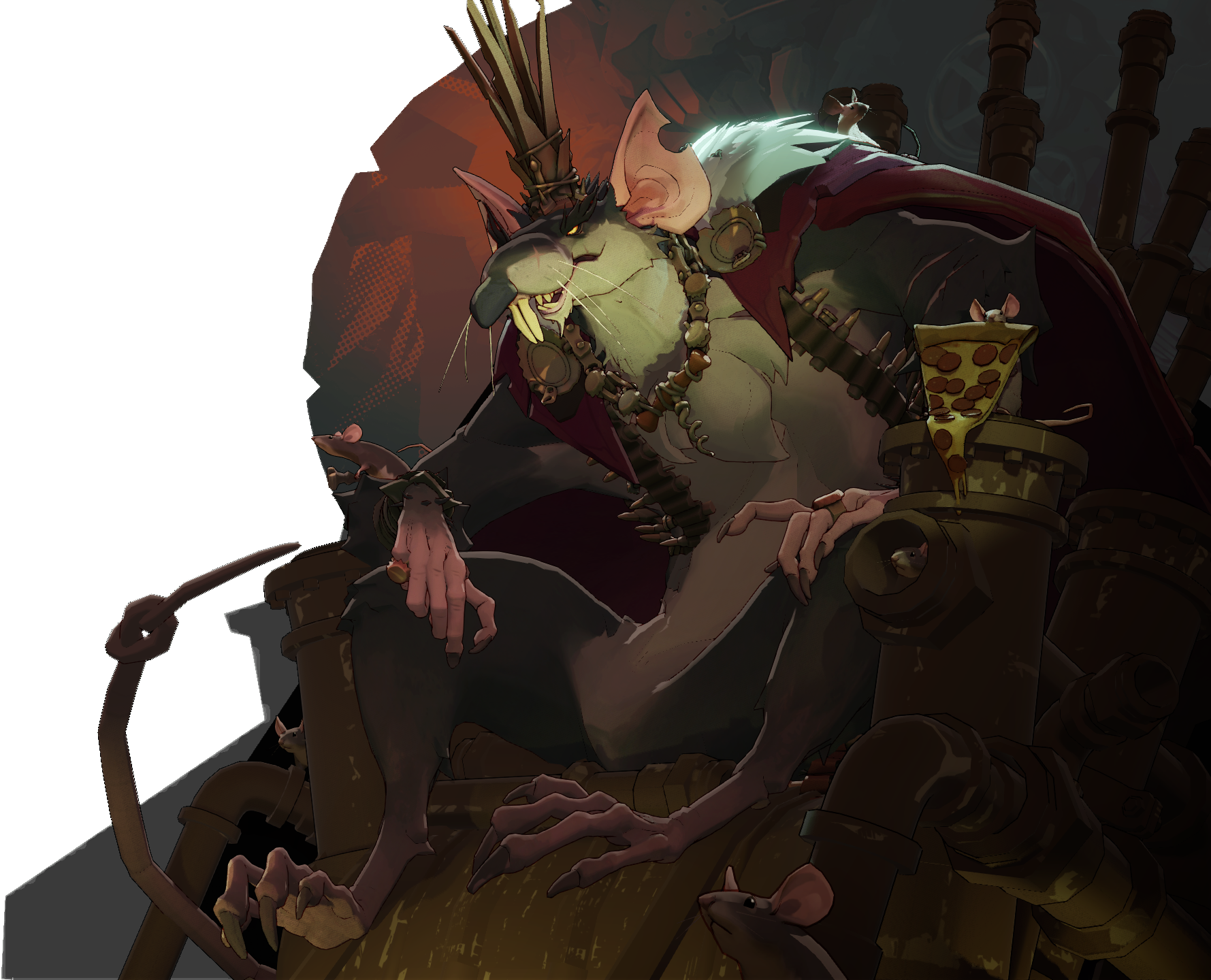 Render of Rat King, the current S+ tier hero in Deadlock with a 59 percent win rate