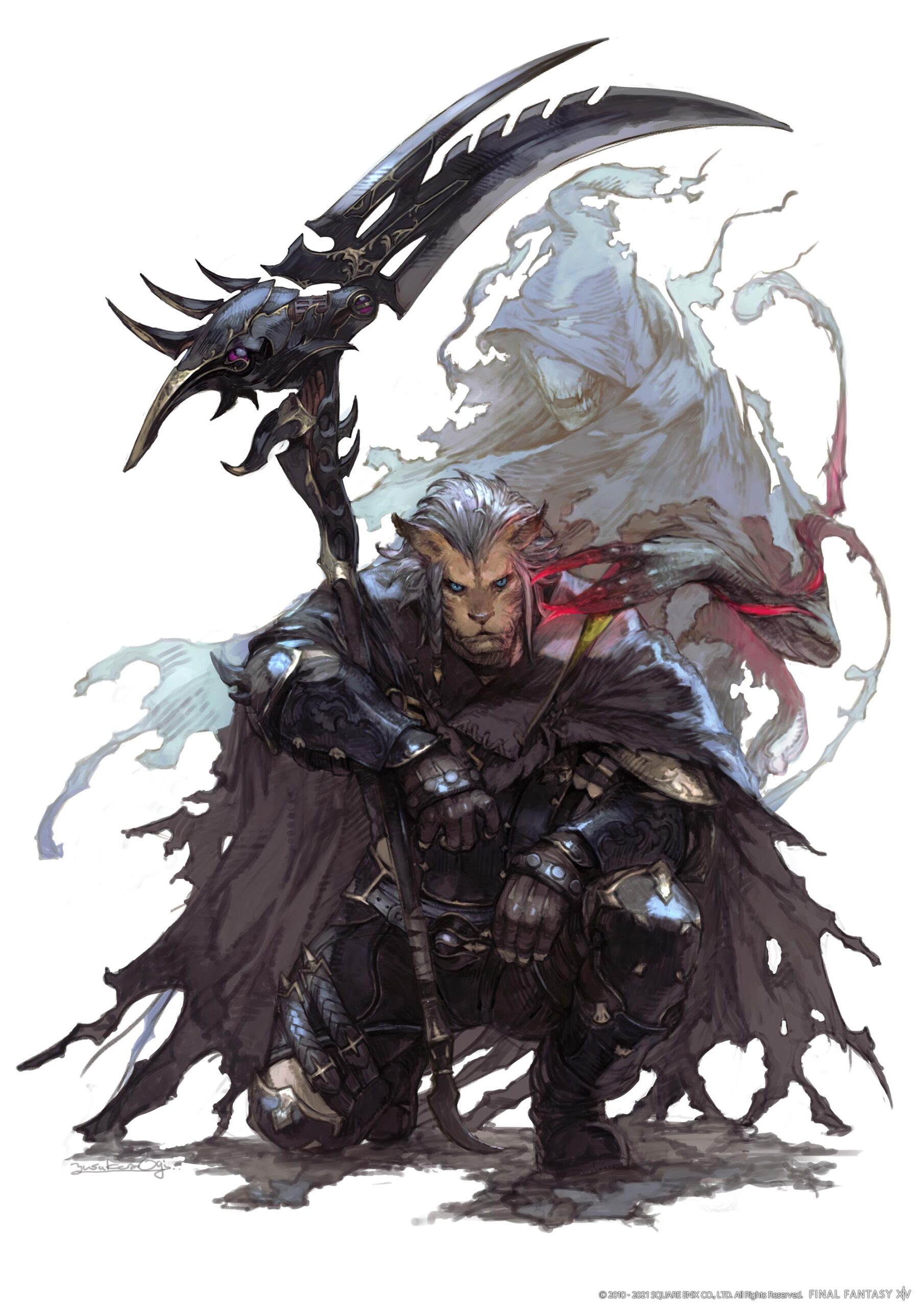 Reaper concept art, an S-tier melee DPS job in FFXIV Patch 7.55