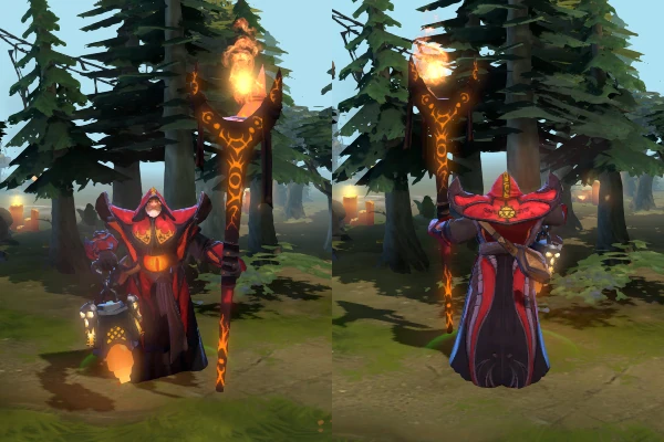 Warlock model render, an improved support pick after his attack speed buff