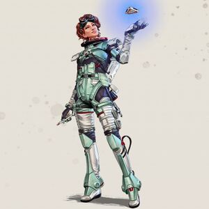 Horizon's character portrait from Apex Legends, the astrophysicist legend known for her gravity-lift ability