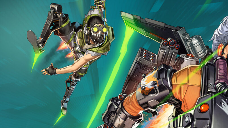Apex Legends key art showing the Legends roster ready to drop into the arena