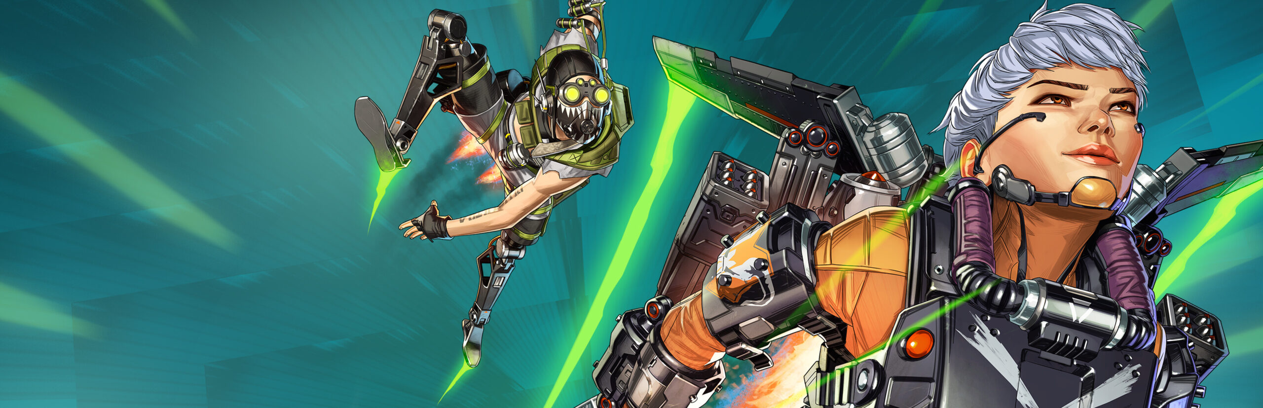 Apex Legends key art showing the Legends roster ready to drop into the arena