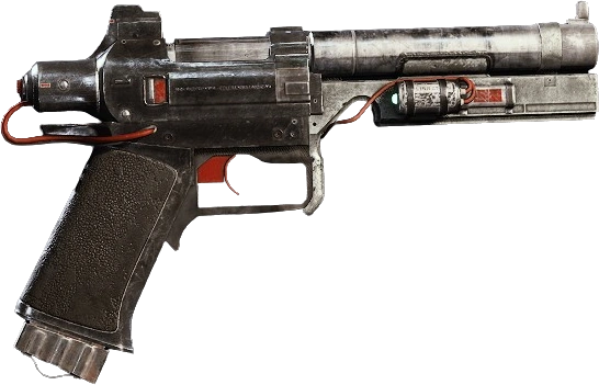 Close-up inspect view of the Venator pistol, an S-tier sidearm in ARC Raiders
