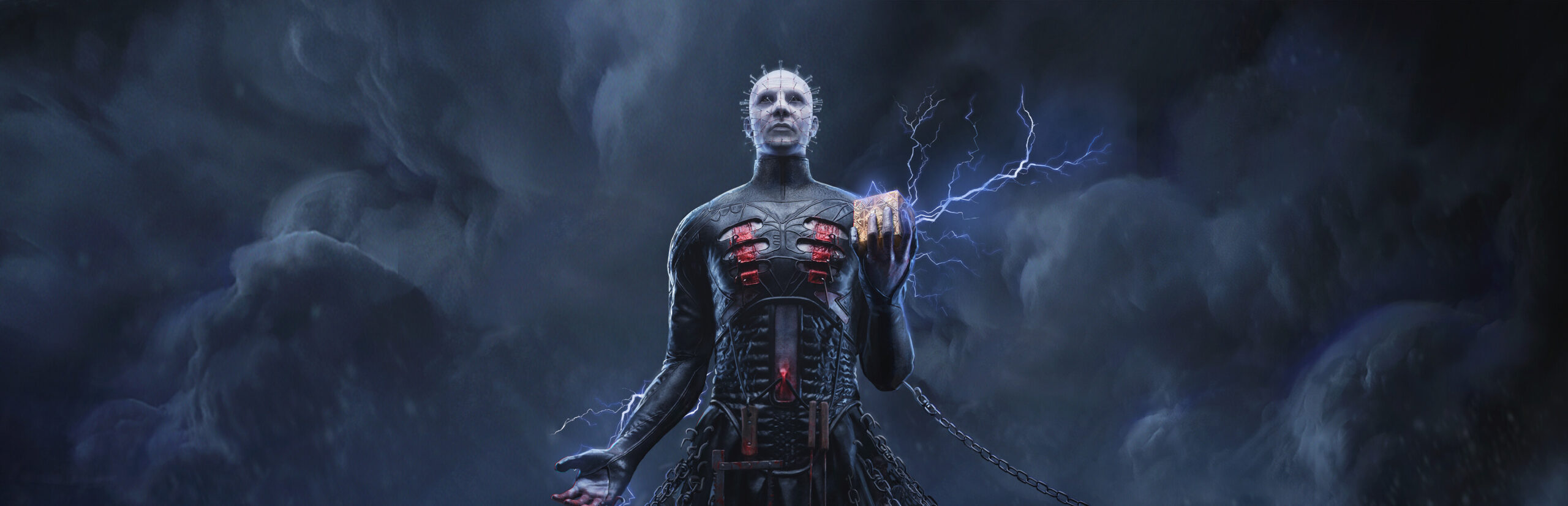 Clive Barker's Hellraiser: Revival key art featuring the Lament Configuration puzzle box and the Labyrinth