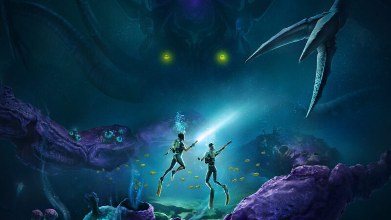 Subnautica 2 official Steam key art showing underwater scene
