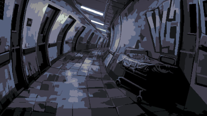 Intravenous 3: Borderline key art of mercenary Gideon in tactical stealth gear