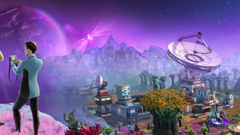 Star Trek: Outposts Unknown key art showing the outpost builder's setting