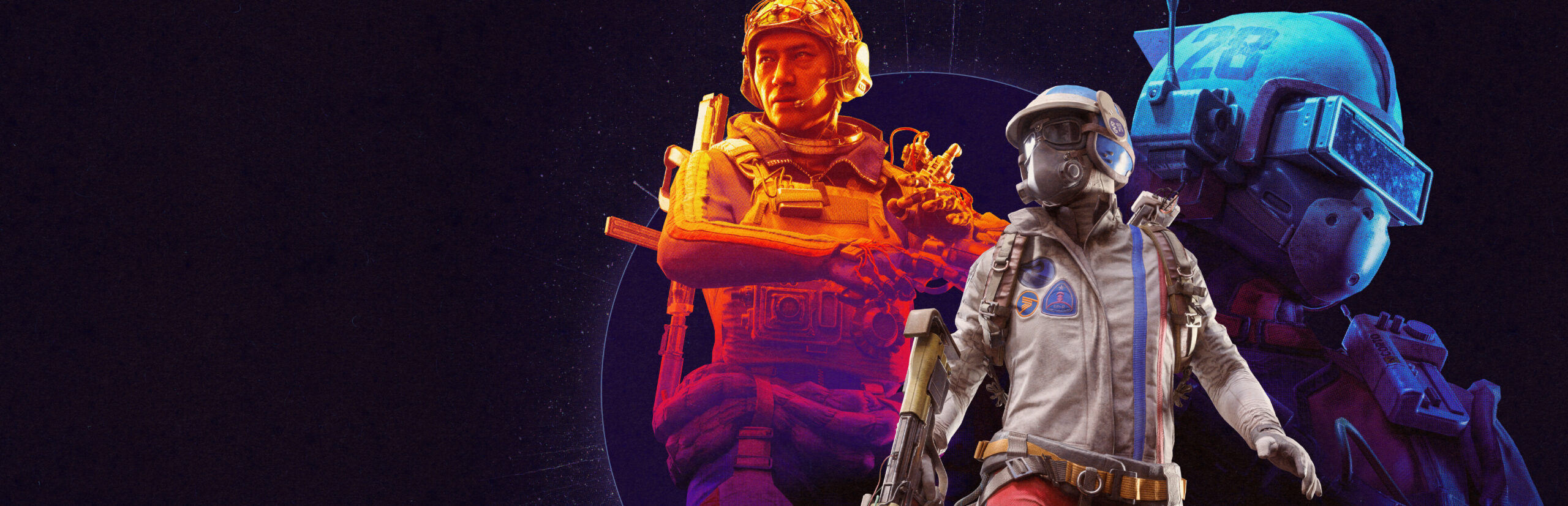 ARC Raiders key art showing armored raiders scavenging a derelict industrial wasteland