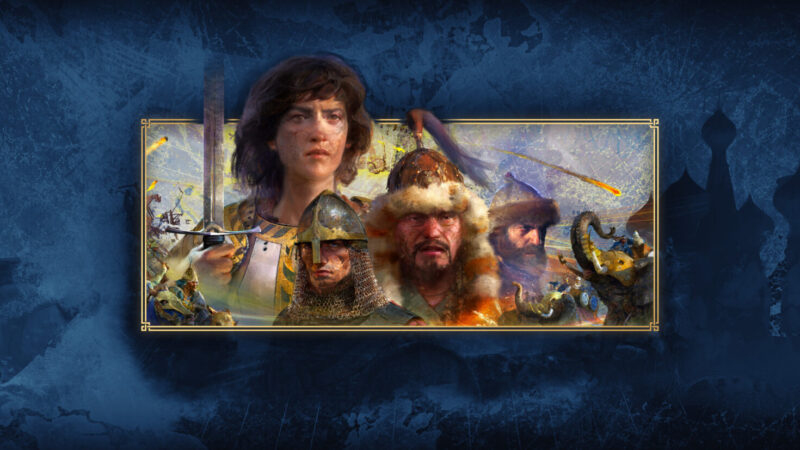 Age of Empires IV: Anniversary Edition key art of medieval armies clashing