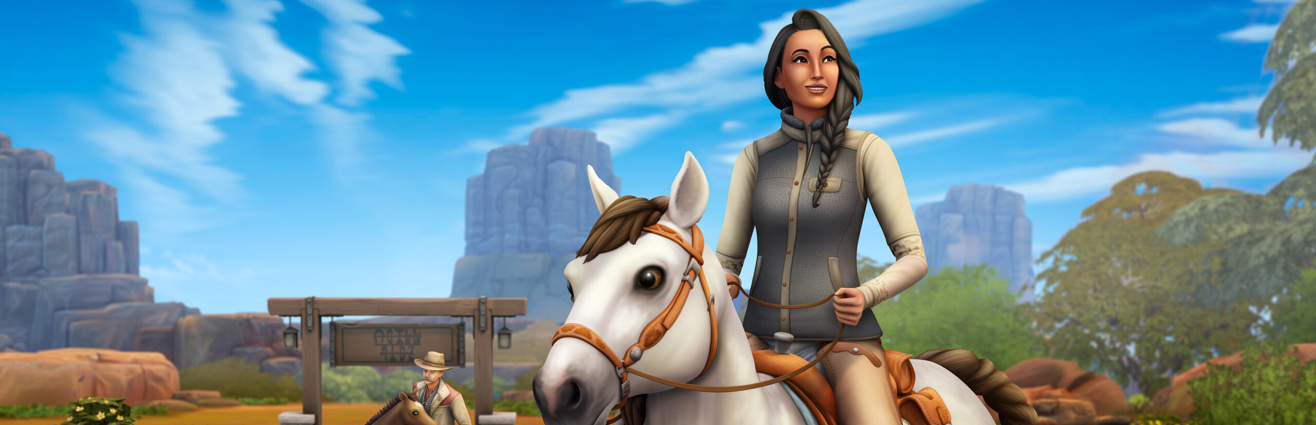 The Sims 4 key art showing a diverse group of Sims