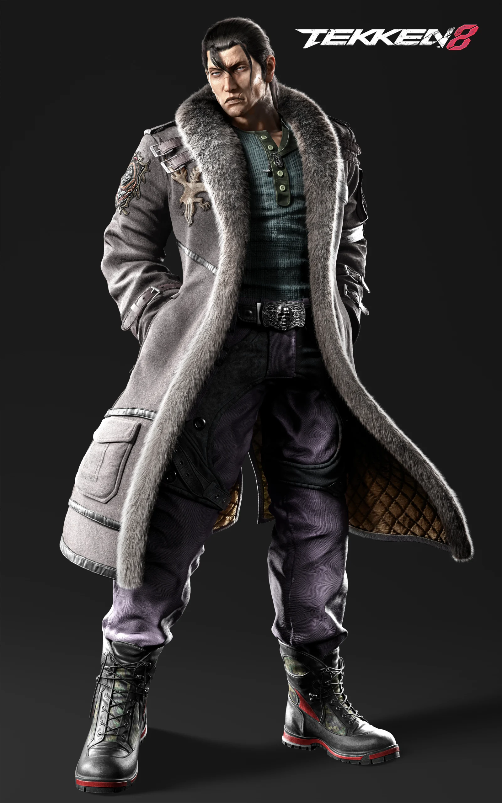 Sergei Dragunov official Tekken 8 character render, the current S-tier number one pick