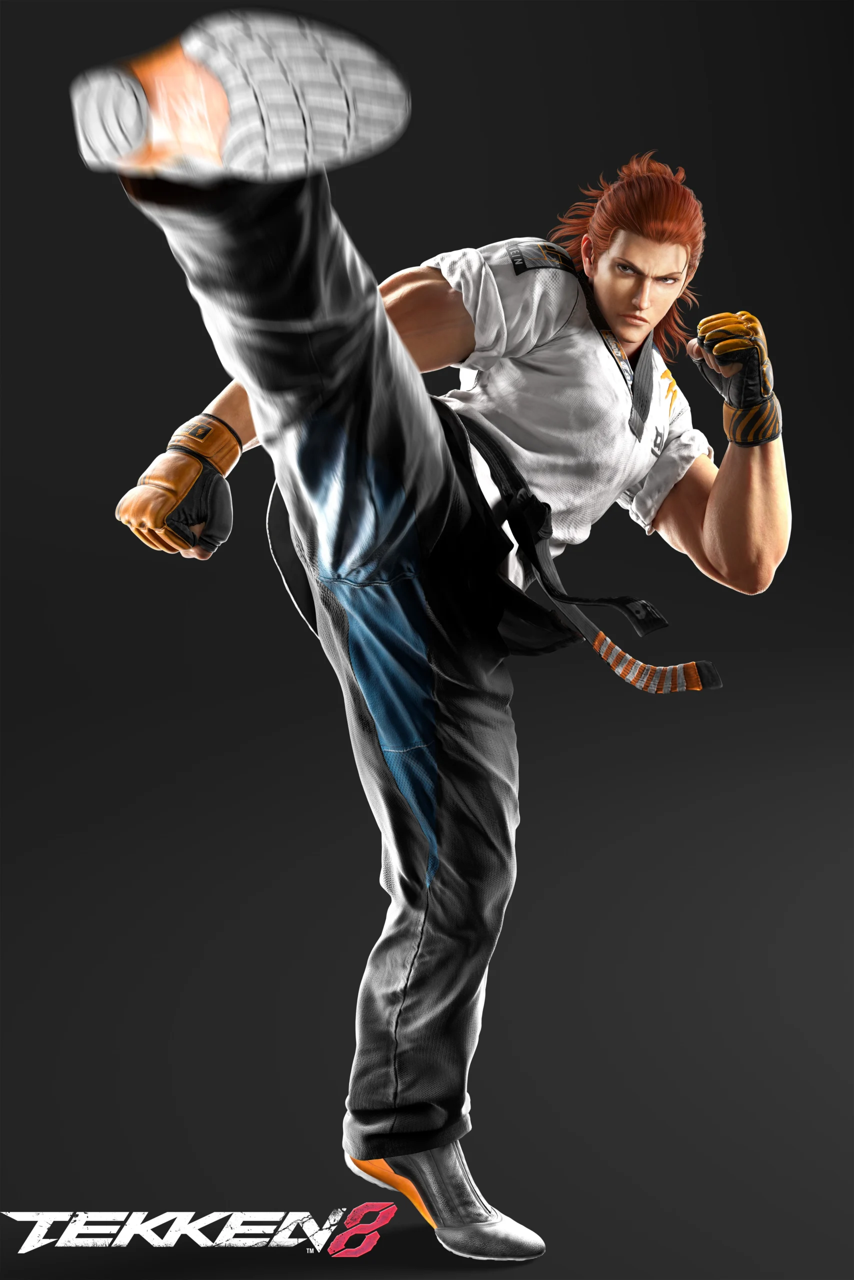Hwoarang official Tekken 8 character render, whose revamped stance makes his Heat pressure terrifying in Season 3